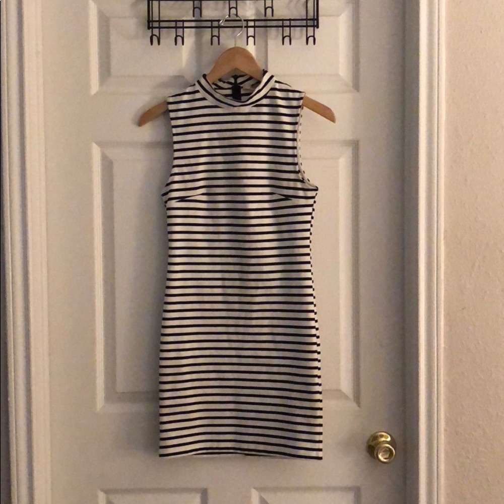 Black & white stripe dress